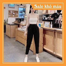 Quần Baggy Dạ Hàn , quần dài bo gấu M1