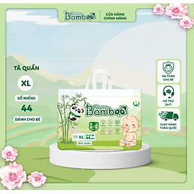 [Ảnh Thật] Tã/Bỉm Quần Nano Bamboo sợi tre thiên nhiên size XL (12-17kg)