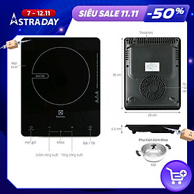 Mua  HÀNG CHÍNH HÃNG Bếp từ Electrolux ETD29KC/ETD29MKC/ETD29PKB công suất 2000w tặng nồi lẩu đi kèm