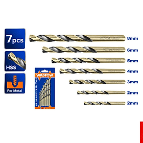 BỘ 7 MŨI KHOAN XOẮN ỐC WTD3K01 WADFOW - HÀNG CHÍNH HÃNG