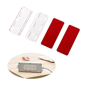 Self Adhesive Power Strip Fixator Socket Holder Mount Punch-Free Wall-Mounted Desktop Socket Fixer Organizer