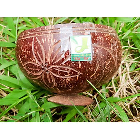 Mua Gáo hoa văn để bàn/ Đựng văn phòng phẩm/Đựng sản phẩm khô