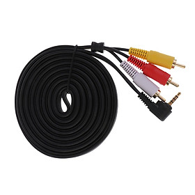 3.5mm Male To 3-RCA Male Adapter Audio Stereo Extension Cable