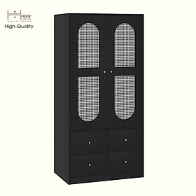 Mua HAPPY FURNITURE   Tủ quần áo 2 cửa mở 4 ngăn kéo - MAY   TCM_249   92cm x 59cm x 190cm DxRxC