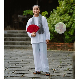 BIGSIZE Bộ bà ba kate trắng - Bộ bà ba Bigsize- may sỉ bà ba toàn quốc - May bộ bà ba theo yêu cầu - Quần Kate trắng lẻ