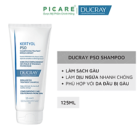 Dầu Gội hỗ trợ điều trị Gàu Mảng, Vảy Nến Ducray Kertyol P.S.O Shampoo (125ml)