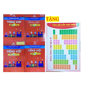Sách - Combo 4 cuốn Hướng dẫn học tiếng việt lớp 1