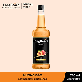 Siro Đào - LongBeach Peach Flavoured Syrup 740 ml