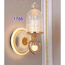 Đèn gắn tường pha lê trang trí nội thất phòng khách, phòng ngủ mã 1786 