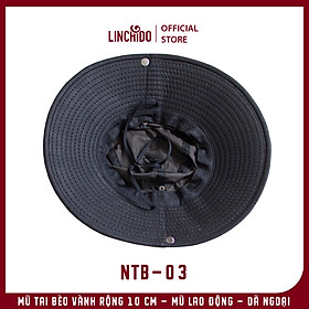 Mũ tai bèo vành rộng mũ lao động dã ngoại câu cá dành cho nam nữ NTB01 - Nâu