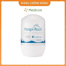 Lăn Khử Mùi Perspi-Rock Tự Nhiên Chiết Xuất Lô Hội 50ml Natural Deodorant Roll On - Dành cho da nhạy cảm