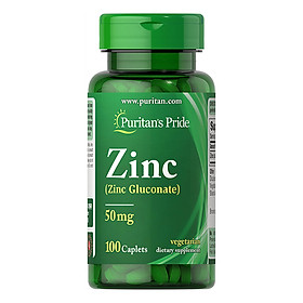 Thực Phẩm Chức Năng - Viên Uống Bổ Sung Kẽm Puritan's Pride Zinc 50Mg (100 Viên)