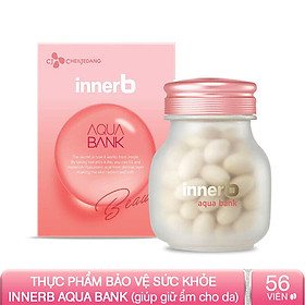 Mua Viên Uống InnerB Aqua Bank Cấp Nước Lọ 56 viên, dưỡng ẩm cho, hỗ trợ làm đẹp, cho da mịn màng, thu hẹp lỗ chân long, giảm tiết nhờ, mụn, làm sáng da, cải thiện làn da tươi tắn, đàn hồi