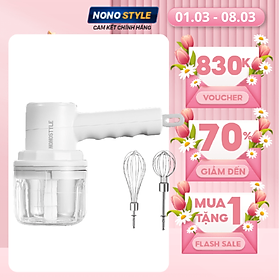 Mua Máy Đánh Trứng Cầm Tay NONOSTYLE H-D03 - Đánh Trứng & Xay Gia Vị - Hàng Chính Hãng