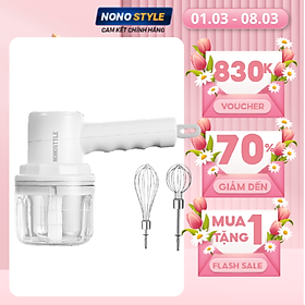 Máy Đánh Trứng Cầm Tay NONOSTYLE H-D03 - Đánh Trứng & Xay Gia Vị - Hàng Chính Hãng