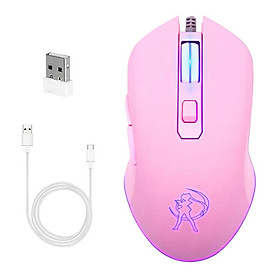 Wired Gaming Mouse 7 Colors LED Backlit, Ergonomic 6 Button Mouse 1600 DPI for Windows PC