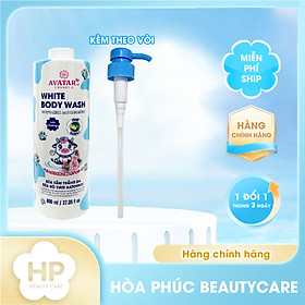 Sữa Tắm Trắng Sáng Da Sữa Bò Tươi Avatar White Body Wash 800 mL (2 loại)
