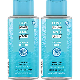 Combo 2 Dầu Gội Không Sulfate Love Beauty And Planet Đại Dương Dưỡng Tóc 400ml