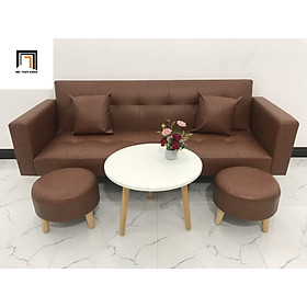 Mua Bộ ghế sofa phòng khách TV simili giả da màu nâu nhiều kích cỡ
