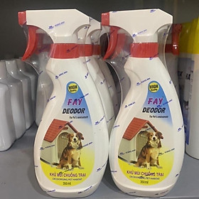 KHỬ MÙI CHUỒNG TRẠI DÀNH CHO THÚ CƯNG FAY DEODOR 350ml - Dành cho cả chó mèo gà hamster....
