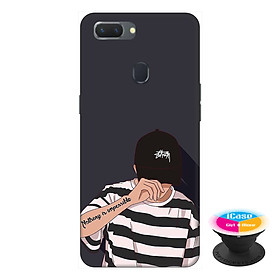 Ốp lưng  cho điện thoại Oppo A5S hình Anh Chàng Cá Tính tặng kèm giá đỡ điện thoại iCase xinh xắn - Hàng chính hãng