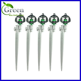 Mua Combo 5 Béc Tưới Cây 360 Độ Cao Cấp (BTC909D) Kèm Cây Cắm Tưới 23cm Nối Ống 6mm