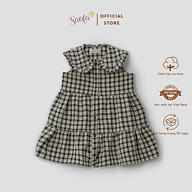 Đầm Họa Tiết Gingham Cổ Peter Pan Cho Bé Gái - TRACY DRESS - DRC037 - SAOLA KIDS CLOTHING