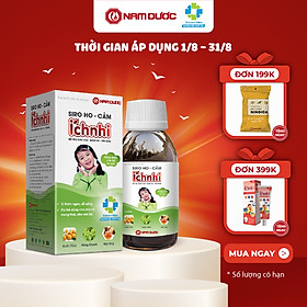 Siro ho cảm Ích Nhi chai 90ml hỗ trợ giải cảm, giảm ho, sổ mũi, tiêu đờm, cho trẻ sơ sinh, trẻ nhỏ, bà bầu, cho con bú