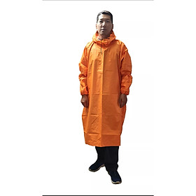 Mua Áo mưa bít người vải dù tổ ong cao cấp freesize - Cam
