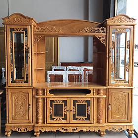 Mua Kệ Tivi Kết Hợp Với Tủ Rượu Gỗ Gõ Đỏ