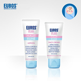 Combo kem chàm sữa mặt 30ml và lotion dưỡng ẩm cho bé 125ml EUBOS