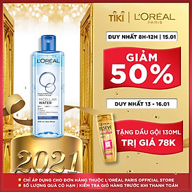 Nước Tẩy Trang L'Oreal 3 In 1 Micellar Làm Sạch Sâu (400ml)