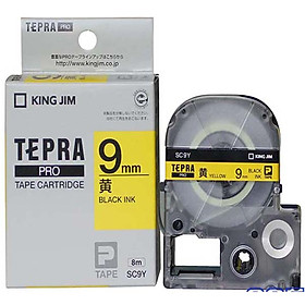 Băng mực in nhãn Tepra cỡ 9mm dùng cho máy TEPRA PRO KING JIM SR-R170V / SR530 / SR970 / SR5900P - HÀNG CHÍNH HÃNG