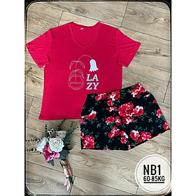 (63-80kg, P2) Đồ bộ đùi bigsize chất thun cotton 4 chiều. Đồ bộ bigsize đùi. Đồ bộ thun bigsize. Đồ bộ đùi bigsize. HÀNG MAY TRỰC TIẾP TẠI VIỆT NAM. bodui1big