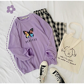 Áo thun tay dài unisex nam nữ _ hình thật _ freeship 99k