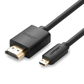 Ugreen UG30104HD127TK 3M màu Đen Cáp chuyển đổi Micro HDMI sang HDMI thuần đồng - HÀNG CHÍNH HÃNG