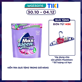 Túi Viên Giặt Xả Maxkleen Hương Nước Hoa Huyền Diệu 15g x 34Viên