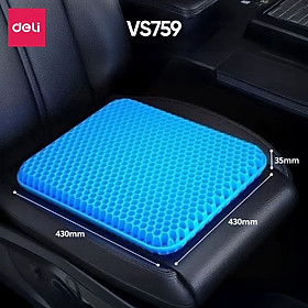 Mua Đệm Gel Lót Ghế Tổ Ong Ô Tô Ghế Văn Phòng DELI Silicon Thoáng Mát Êm Ái Ngồi Lâu Không Mỏi Cho Văn Phòng