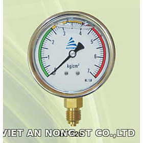 Đồng hồ đo áp Automat loại tốt AQ320 ren gắn ống bằng đồng nguyên chất 12mm