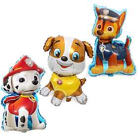 Bộ bong bóng hoạt hình chó Paw Patrol (Chó Rubble, Marshall, Chase)