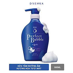 Sữa tắm dưỡng ẩm hương hoa tươi mát Senka Perfect Bubble for Body Floral Plus 500ml