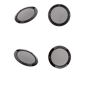 4Piece 6.5inch Speaker Grills Cover Case with Screws