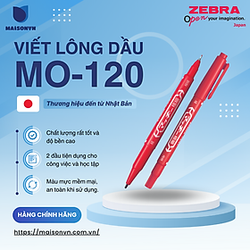 Viết lông dầu MO-120 Zebra Nhật Bản - [Chính hãng