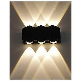 Hình ảnh 6 LED Tường ngoài trời Đèn trong nhà và bên ngoài không thấm nước LED ấm áp ánh sáng tường ánh sáng hiên sân vườn Đèn trang trí phòng khách Đèn tường tường Phần A 1109