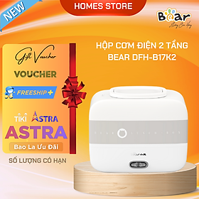 Hộp Cơm Giữ Nhiệt Và Nấu Chín BEAR DFH-B17K2 Dung Tích 1.5 Lít Công Suất 270 W - Hàng Nhập Khẩu