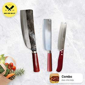 Mua Bộ dao nhà bếp 3 món - Dao Đa Sỹ - Rèn tay siêu sắc