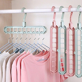 Combo 10 MÓC TREO QUẦN ÁO ĐA NĂNG THÔNG MINH 9 LỖ - HENRYSA