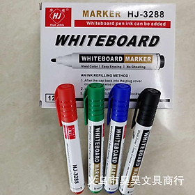 Bút lông viết bảng trắng xóa được WHITEBOARD mực xanh đen đỏ loại to tiện dụng an toàn không độc hại EU001