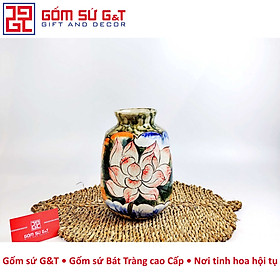 Mua Lọ hoa vai vuông sen hồng Gốm Sứ G&T