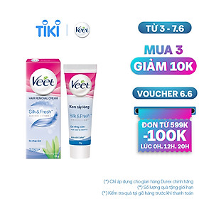 Kem tẩy lông cho da nhạy cảm Veet Silk Fresh...